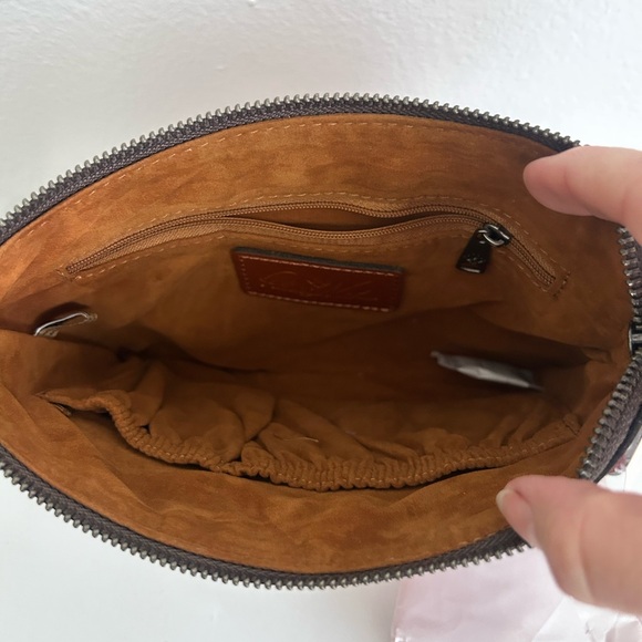 Patricia Nash Cassini Tool Old Rose Italian Leather Wristlet Clutch NWT - Picture 7 of 8